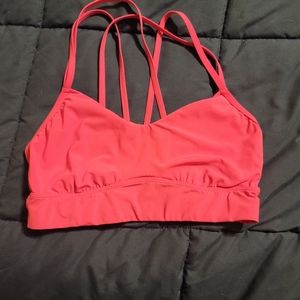 Strappy sports bra